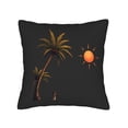 thumbnail image 4 of Set of 2 Throw Pillow Covers 18x18in - Warm Tropical Sunset Design with Palm Trees for Couch Bed Car Decor, 4 of 8