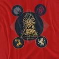 thumbnail image 2 of Game of Thrones T-Shirt 4 Houses 4 The Throne Unisex Graphic Tee For Men & Women, 2 of 7