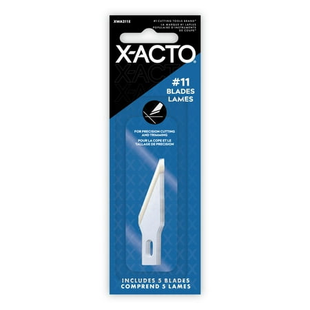 X-ACTO Replacement Blades, No. 11, Carbon Steel Blade, Pack of 5