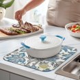 thumbnail image 2 of Microfibre Drying Mat for Kitchen Farmhouse Outdoor (109) Dish Drying Drainer Mat Absorbent Drying Mat Washing Up for Glass, Plate & Cup 16inch X 18inch, 2 of 7