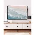 thumbnail image 5 of Beach Coastal Outdoor TV Cover 48-50 Inch Weatherproof, Blue Nautical Summer Ocean Seaside Outdoor TV Covers, Waterproof TV Covers for Outside TV, 5 of 7