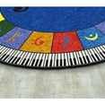 thumbnail image 3 of Joy Carpets Kid Essentials Note Worthy (Elementary) 13'2" Round Area Rug in Color Multi, 3 of 3
