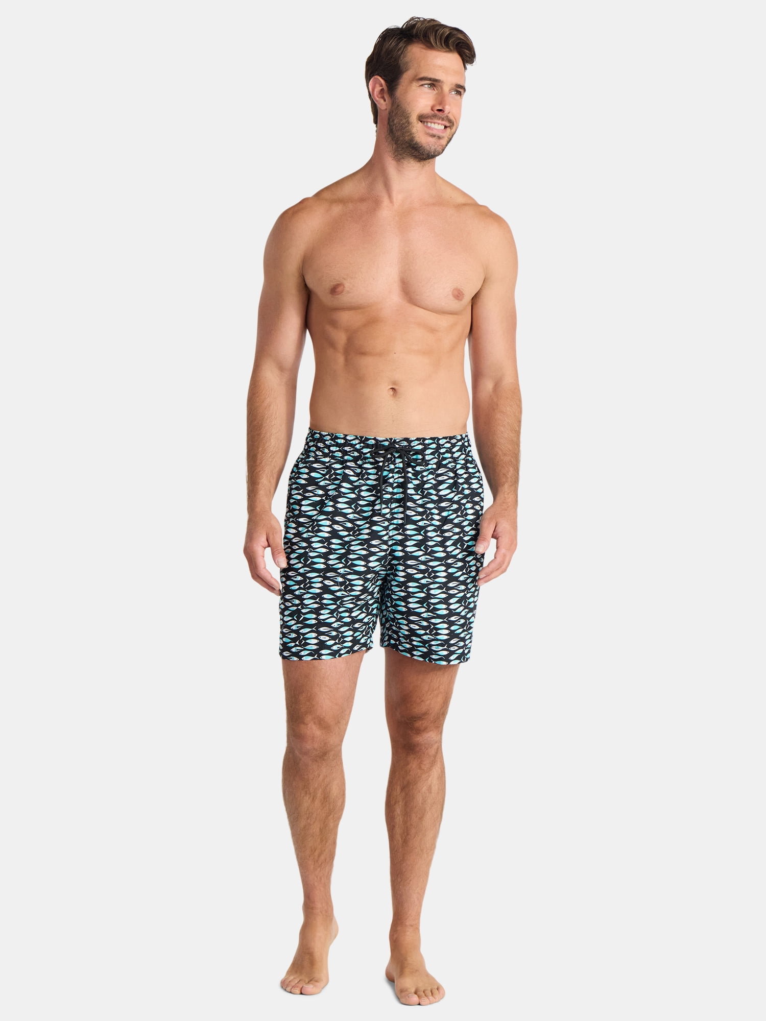 George Men's and Big Men's Swim Trunks, 6'' Inseam, 2-Pack, Sizes S-3XL