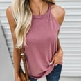 thumbnail image 2 of Besolor Womens Plus Size Cami Tank Tops Crewneck Sleeveless Summer Casual Solid Color Tee Shirts Going out Blouse, 2 of 8