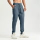 thumbnail image 1 of Pantalones largos para hombre, casuales, de moda, de color sólido, con cordón, cintura elástica y bolsillos., 1 of 9