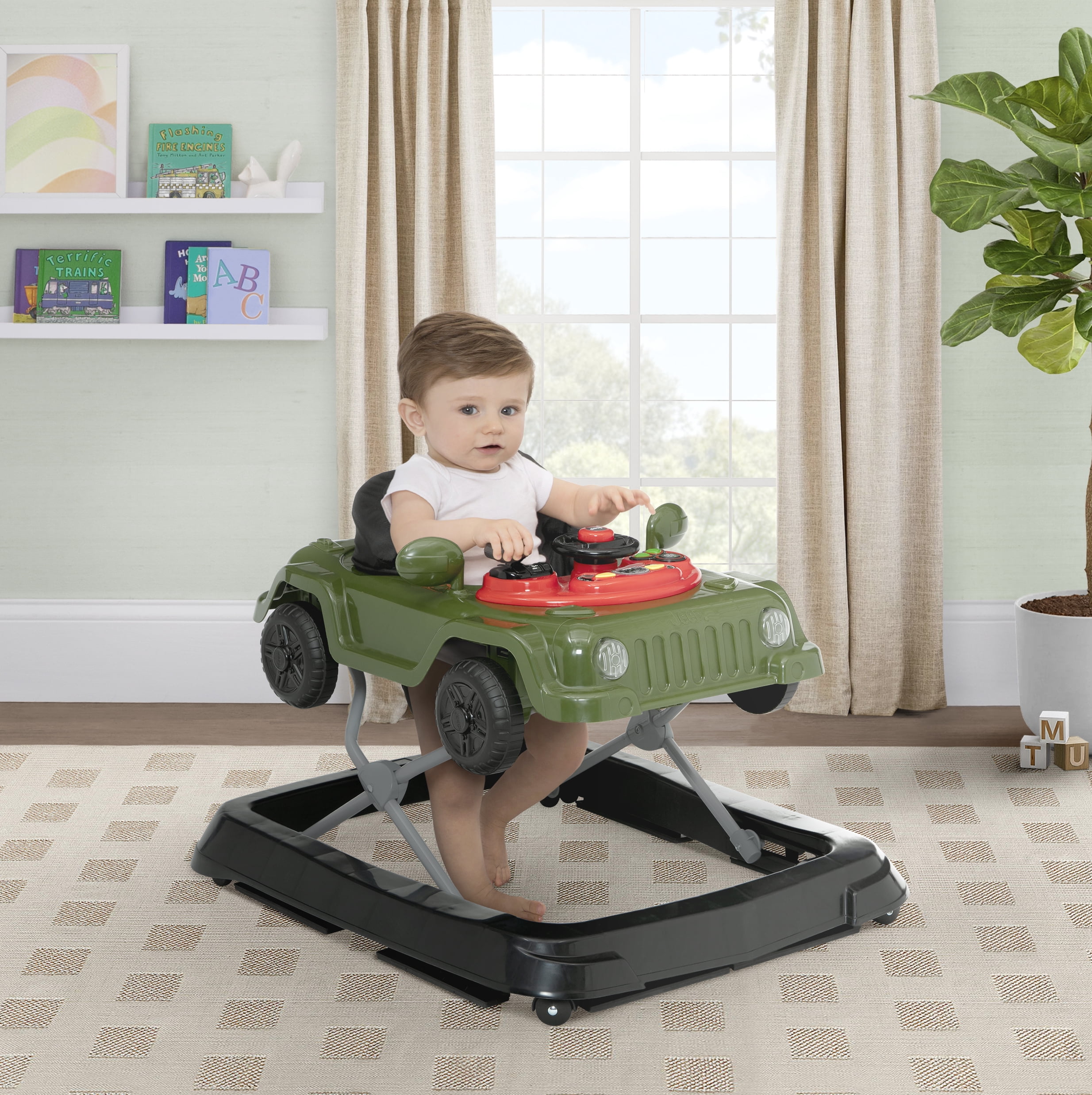 Jeep Wrangler Activity Walker by Delta Children, Green