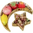 thumbnail image 3 of 2Pcs Ramadan Serving Dishes Reusable Metal Moon Star Shaped Trays Rustproof Moon Star Plate Tray Delicate Moon Star Serving Tray Ramadan Decoration Plate Washable for Eid Ramadan Food Par, 3 of 11