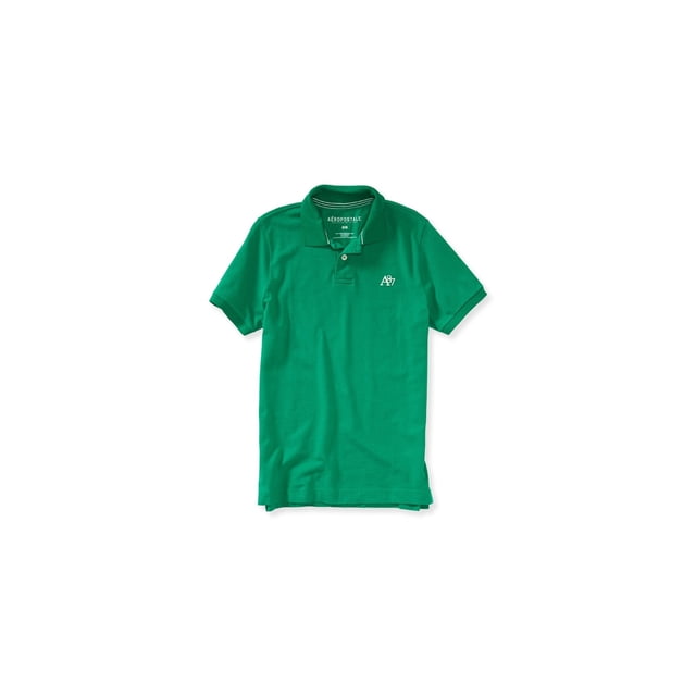 Aeropostale A87 - Polo de rugby para hombre, color verde, XXL Aeropostale polo, rugbi