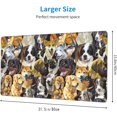 thumbnail image 3 of Desk Mat,Cute Dogs Heads Extended Gaming Mouse Pad for Office Work & Game,Computer Keyboard Mouse Mat Desk Non-Slip Rubber Base Large Mousepad with Stitched Edges, 31.5x15.7inch, 3 of 6