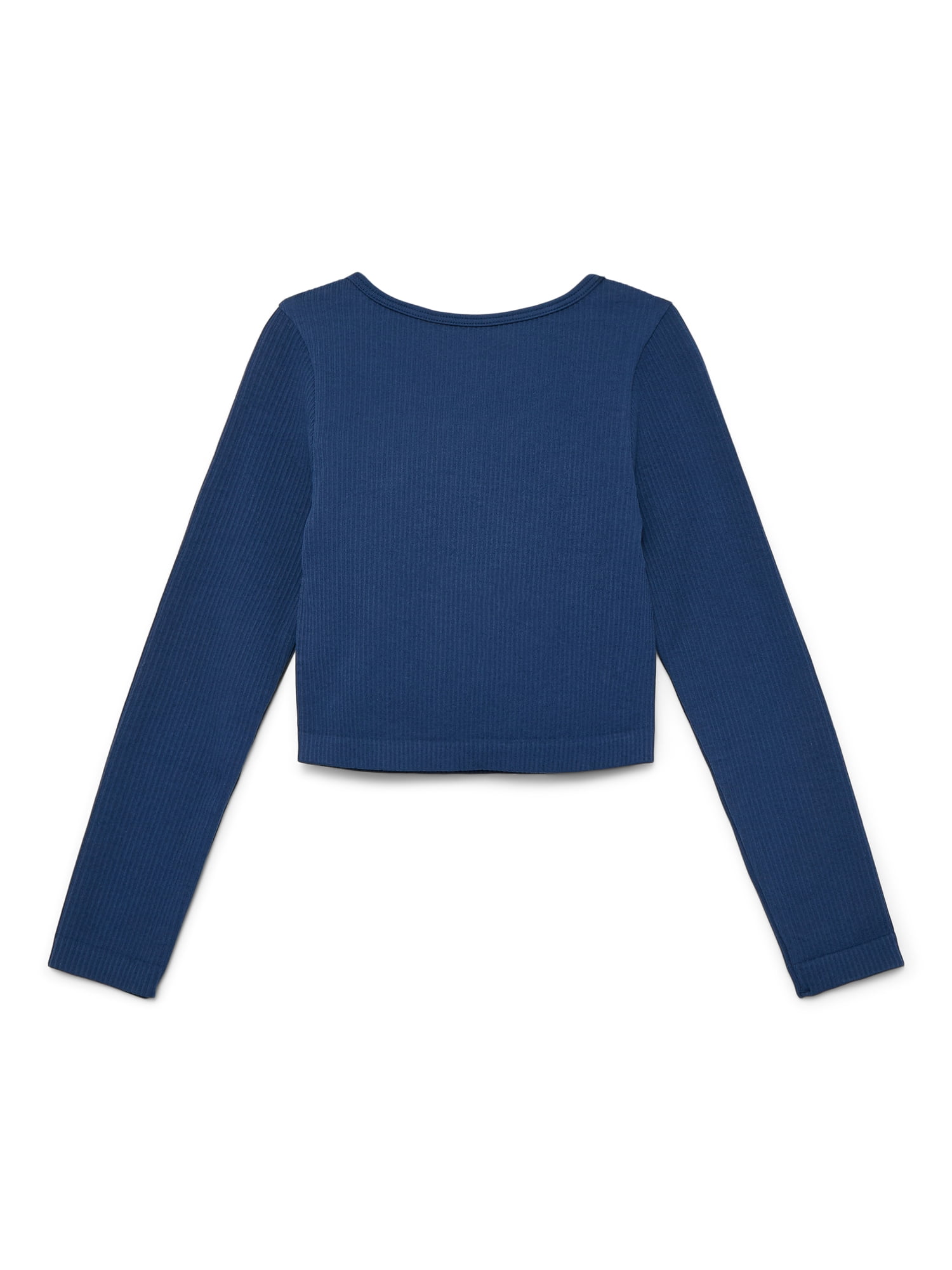 Weekend Academy Girls Seamless Top with Long Sleeves, Sizes 4-18