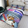 thumbnail image 3 of Castores Ocupados Conjunto de sábanas temático, trío de piezas, cómodo y amigable con la piel, diseño único, regalo de decoración para el hogar para familiares, amigos y fans, 90 cm * 190 cm, 3 of 6