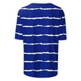 thumbnail image 4 of 3/4 Sleeve Tops for Women Printed CaUSAl Tee Shirts Round Neck Tunics Blosues Pullover Sweater Blouses Relaxed Fit Tunic Tee Dressy CaUSAl Top Beach Holiday Outfits 2025, 4 of 7