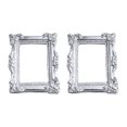 thumbnail image 1 of Flmtop 2Pcs Photo Frames Anti-deformed Vintage Resin European Style Mini Picture Frame Background Decoration for Gift, 1 of 1