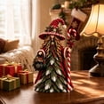 thumbnail image 5 of Christmas Witch Figurine, Holiday Tabletop Centerpiece Decor, Winter Rustic Statue with Candy Cane, Cauldron and Pine Accents for Mantel and Shelf, 5 of 6