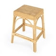 thumbnail image 2 of Butler Specialty Company Robias Rectangular Rattan 24.5" Counter Stool - Natural, 2 of 9