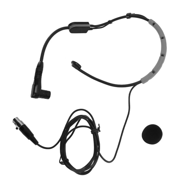 Micrófono De Diadema, Pastilla Transparente Estructura Hidrofóbica Marco Estable Auriculares Para Ejercicios Micrófono A Prueba De Sudor Con Parabrisas Para PGA31 Para SM31