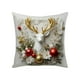 thumbnail image 2 of Juego de Almohadas Navideñas con Árbol de Navidad, Reno, Muñeco de Nieve, Sofá Decorativo, Ambiente de Lino., 2 of 6
