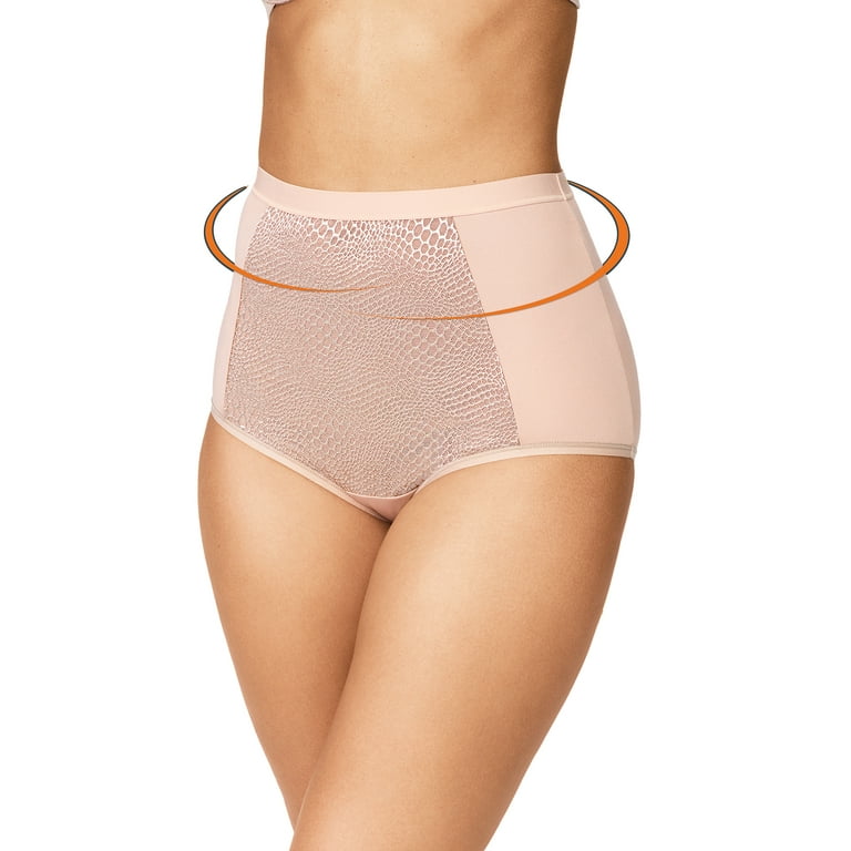 Warners womens Boxed Control Brief - Firm Support Underwear, White