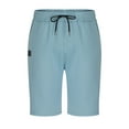 thumbnail image 3 of Tungbrin Mens Athletic Shorts Summer Drawstring Beach Stretch 9 Inch Shorts Casual Workout Knee Length Shorts, 3 of 6