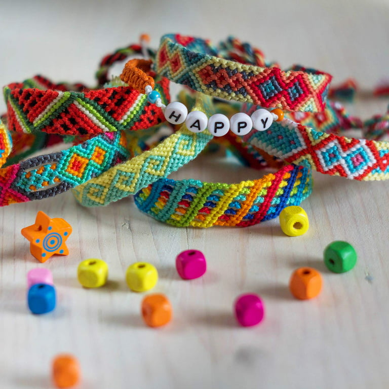 How to Make a Simple Friendship Bracelet With Letters Beads