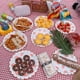 thumbnail image 4 of Juego de vajilla desechable de 40 piezas, platos, tazas, pajitas y servilletas: 8 platos llanos, 8 platos de postre, 8 tazas, 16 servilletas para P Xemadio LRWJ664-2, 4 of 6