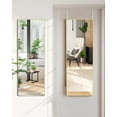 thumbnail image 4 of Anyrose 48"x14" Full Length Mirror Over The Door Mirror Wall Mounted, Gold, 4 of 6