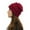Red, variant on Dyfzdhu Women Solid Stitching Outdoor Warm Hats Crochet Knit Beanie Cap Peaked Khaki