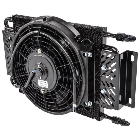 JEGS High-Performance Transmission Cooler with Fan [26,000 GVW]