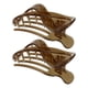 thumbnail image 1 of 2 garras de plástico para el cabello, pinzas para el cabello, pasadores para el cabello para mujeres, café, 3.39''x1.89''x0.91'', 1 of 7