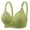 Green, variant on Cute Push Up Bralettes for Women Plus Size Full Coverage Wireless Bras Underwear Soft Ruched Support T-Shirt Bra, 40/90BC Gray