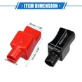 thumbnail image 2 of Unique Bargains 1 Pair Battery Terminal Insulation Covers 20mm 0.79" Car Battery Post Cap for Cars Red Black, 2 of 6