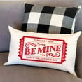 thumbnail image 4 of Valentines Pillow Covers 12X20 Vintage Red Stamps Be Mine for Valentines Day Decor Outdoor Farmhouse Anniversary Wedding Decorative Lumbar Throw Pillows Cushion Case Decorations for Couch, 4 of 6