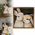 thumbnail image 3 of CCOCC Easter Wall Art Vintage Bunny Flower Canvas Print for Living Room,Khaki, 3 of 7
