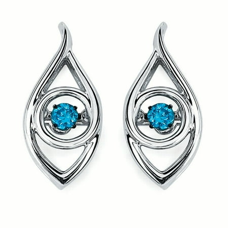 - Brilliance in Motion Iris Earrings in Sterling Silverwith 1/8 Ctw. Diamonds