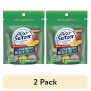 (2 pack) Alka-Seltzer Extra Strength Heartburn Relief Chews Assorted Fruit, 8 Count