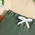 thumbnail image 4 of mgoYE Toddler Baby Boy 1st 2nd Birthday Outfit Dinosaur Short Sleeve T-Shirt Tops Shorts Set Summer Clothes(Green,18-24 Months), 4 of 7