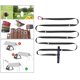 thumbnail image 3 of 300cm Carpa Extensión Cinturón Cuerda de cordón para acampar con ganchos Negro Sharpla Cinturón de extensión de tienda, 3 of 8