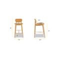 thumbnail image 6 of Poly and Bark Bonato Leather Counter Stool in Caramel Tan/Oak, 6 of 9