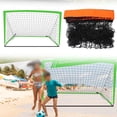 thumbnail image 4 of Filets de Football Buts d'Entraînement Portables Ensemble de Football pour Enfants et Jeunes Vert, 4 of 9