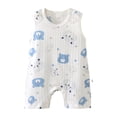 thumbnail image 2 of Avtoify Toddler Rompers, Toddler Sleeveless Romper Print Jumpsuit with Snap Closure, 2 of 5