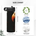 thumbnail image 4 of Daiia USA Bald Eagle Printed 18oz Sports Insulated Kettle With Straw Water Bottle For Running Hiking Cycling Climbing Mens Woman'S Sports Water Bottle, 4 of 8