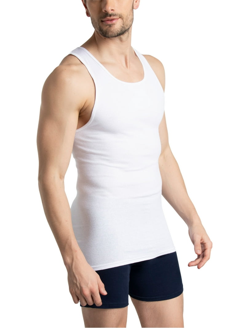 Fruit of the Loom Men's Tank A-Shirts, 3 Pack - Walmart.com