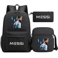 thumbnail image 2 of Football star Cristiano Ronaldo peripheral backpack set Messi backpack hot stamping printing three piece set, 2 of 5