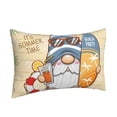 thumbnail image 2 of Naloa Hello Summer Cute Gnome Pillowcase, Throw Pillowcase, Wrinkle-Free, Stain-Resistant with Hidden Zipper for Bedroom Sofa - 20"x30", 2 of 9