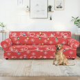 thumbnail image 5 of XYZCANDO Red Christmas Lights Couch Sofa Covers 1-Piece Stretch Armchair Cover Sofa Covers 1 Cushion Sofa Couch Slipcover Furniture Protection Decorative for Living Room, 5 of 6