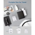 thumbnail image 4 of 2 Pack European Travel Plug Adapter, International Power Adapter with 3 Outlets 2 USB Charging Ports, Type C Plug Adapter, 4 of 7