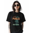 thumbnail image 2 of Beach Coconut Tree Shadow Womens Tshirt Graphic Tees Cotton Crew Neck T-Shirts, Casual Short Sleeve Shirts for Women Teen Girl Seaside Vacation, 2 of 3