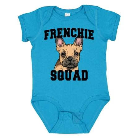 

Inktastic Cute French Bulldog Frenchie Squad Gift Baby Boy or Baby Girl Bodysuit