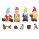 thumbnail image 1 of Juego de 10 adornos enanos para crear estilo, traer buena suerte, detalles exquisitos, decoración de jardín, 1 of 5