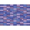 thumbnail image 1 of Ahgly Company Indoor Rectangle Patterned Purple Amethyst Purple Area Rugs, 5' x 7', 1 of 6